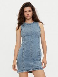 Gina Tricot Golf 22819 Niebieski Oversize. Niebieskie swetry Gina Tricot, s, bez wzorów, z syntetyku, bez ramiączek. Za 129.99 zł.