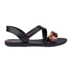 Sandały Ipanema Vibe Sandal Fem 82429 BD399 czarne. Czarne sandały bez wzorów, eleganckie, bez obcasa, bez zapięcia. Za 212.17 zł.