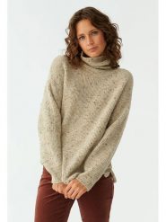 TATUUM Golf w kolorze beżowym rozmiar: XL. Brązowe swetry Tatuum, xl, bez wzorów, ze splotem, bez ramiączek. Za 179.22 zł.