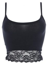 COTONELLA Top w kolorze czarnym rozmiar: M. Czarne topy Cotonella, m, bez wzorów, z koronki, bez kołnierzyka, bez ramiączek. Za 30.71 zł.
