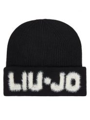 Liu Jo Czapka 2F5059 M0300 Czarny. Czarne czapki zimowe Liu Jo, bez wzorów, z materiału. Za 219.99 zł.