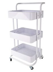 Echtwerk Wózek kuchenny w kolorze białym - 43 x 86 x 32 cm rozmiar: onesize. Białe shopper bag Echtwerk, bez wzorów, z materiału, bez dodatków. Za 222.94 zł.