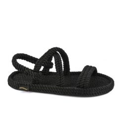 Sandały damskie Bahamas. Brązowe sandały Aulp, bez wzorów, z kauczuku, boho, z otwartym noskiem, bez obcasa, bez zapięcia. Za 349.99 zł.