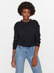 Vero Moda Sweter 10291736 Czarny Regular Fit. Czarne swetry Vero Moda, xl, bez wzorów, z bawełny, bez ramiączek. Za 119.99 zł.