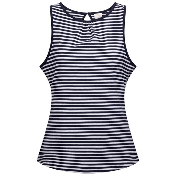 Vest Top Damski Paski Kelly. Niebieskie topy Trespass, bez wzorów, bez kołnierzyka, bez ramiączek. Za 65.99 zł.