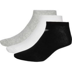 Skarpetki damskie (3 pary) SOD303 - szary + biały + czarny. Skarpetki marki 4f. Za 24.99 zł.