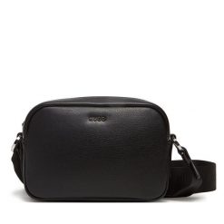 Torebka HUGO. Czarne listonoszki Hugo, bez wzorów, bez dodatków. Za 479.99 zł.