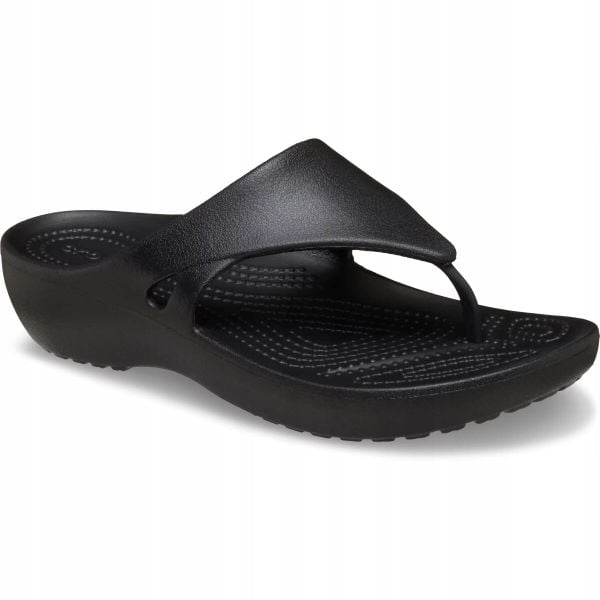 Japonki Dla Dorosłych Crocs Kadee Wedge Flip. Czarne japonki Crocs, bez wzorów, z materiału. Za 119.99 zł.
