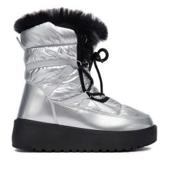 Śniegowce DeeZee. Szare śniegowce DeeZee, bez wzorów, bez zapięcia. Za 219.99 zł.