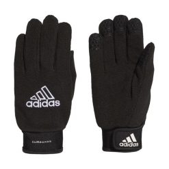 Rękawice adidas Fieldplayer. Białe rękawiczki adidas, bez wzorów, z bawełny, sportowe. Za 69.00 zł.
