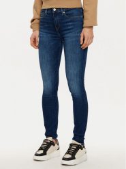 Tommy Hilfiger Jeansy WW0WW45010 Granatowy Slim Fit. Niebieskie jeansy Tommy Hilfiger, bez wzorów, z bawełny. Za 359.99 zł.