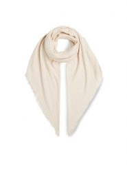 Calvin Klein Chusta Monogram Jacquard Scarf K60K608779 Biały. Białe chusty Calvin Klein, bez wzorów, z materiału. Za 199.99 zł.