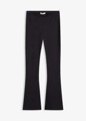 Legginsy z wygodnego materiału punto di roma. Czarne legginsy bonprix, bez wzorów, z gumy. Za 129.99 zł.