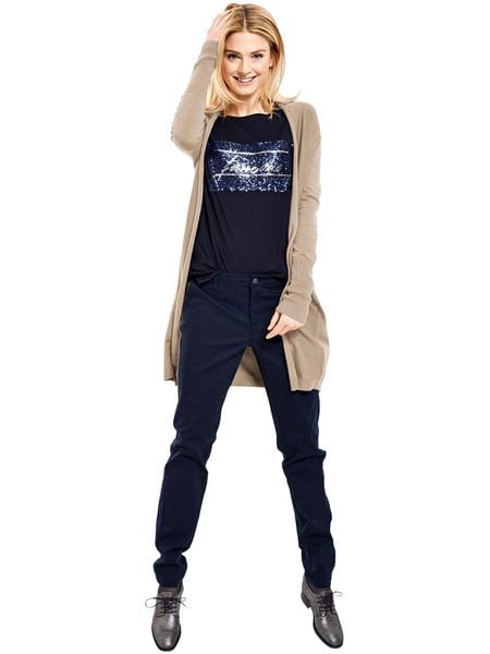 Heine Kardigan w kolorze beżowym rozmiar: 36. Brązowe swetry Heine, bez wzorów, bez ramiączek. Za 60.99 zł.