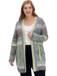 WITT WEIDEN Kardigan w kolorze szaro-jasnozielonym rozmiar: 38. Szare swetry WITT WEIDEN, bez wzorów, bez ramiączek. Za 43.99 zł.