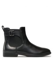 ECCO Botki Dress Classic 15 20981301001 Czarny. Czarne botki ECCO, bez wzorów, ze skóry, bez obcasa, na płaskiej podeszwie, bez zapięcia. Za 429.99 zł.