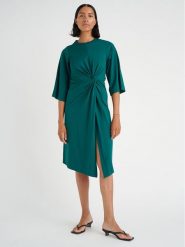 InWear Sukienka codzienna Mateo 30107474 Zielony Regular Fit. Zielone sukienki InWear, na co dzień, xs, bez wzorów, z syntetyku, bez kołnierzyka, bez ramiączek, proste. Za 259.99 zł.