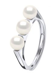 Mitzuko Srebrny pierścionek z perłami rozmiar: onesize. Szare pierścionki Mitzuko, z perłą, srebrne. Za 252.99 zł.