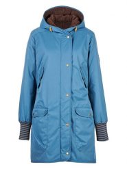 Finside Dwustronna kurtka zimowa "Suomukka" w kolorze niebiesko-brązowym rozmiar: 36. Brązowe kurtki finside, na zimę, s, bez wzorów, bez kaptura. Za 717.99 zł.
