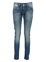 Herrlicher Dżinsy - Skinny fit - w kolorze niebieskim rozmiar: W24. Niebieskie jeansy Herrlicher, z aplikacjami, ze skóry. Za 96.83 zł.