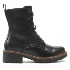 Trzewiki Clara Barson. Czarne botki Clara Barson, bez wzorów, bez obcasa, na słupku, bez zapięcia. Za 159.99 zł.