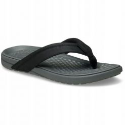 Japonki Dla Dorosłych Crocs Yukon Vista II LR Flip. Czarne japonki Crocs, bez wzorów, z materiału. Za 239.99 zł.