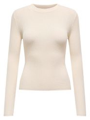 ONLY Sweter w kolorze kremowym rozmiar: XL. Brązowe swetry ONLY, xl, bez wzorów, bez ramiączek. Za 70.41 zł.