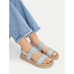 Sandały G-Star. Niebieskie sandały G-Star, bez wzorów, retro, bez obcasa, na płaskiej podeszwie, bez zapięcia. Za 114.99 zł.