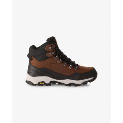 Unisex wysokie buty outdoorowe Kilpi TRACKER HIGH WP-U. Brązowe buty trekkingowe Kilpi, z nylonu, bez zapięcia. Za 422.05 zł.