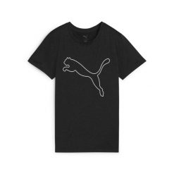 Damska melanżowa koszulka TAD ESSENTIALS z logo PUMA. Białe t-shirty sportowe Puma, bez wzorów, bez ramiączek. W wyprzedaży za 89.00 zł.