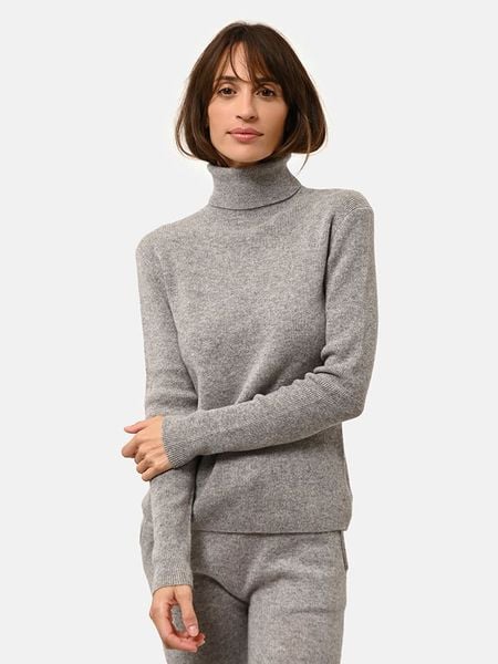Just Cashmere Kaszmirowy sweter "Lanais" w kolorze szarym rozmiar: XL. Szare swetry Just Cashmere, xl, bez wzorów, z kaszmiru, bez ramiączek. Za 327.87 zł.