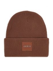 Guess Czapka AM9695 POL01 Brązowy. Brązowe czapki zimowe Guess, z aplikacjami, z syntetyku. Za 154.99 zł.