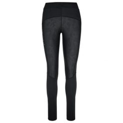 Damskie legginsy do biegania Kilpi KARANG-W. Czarne legginsy Kilpi, bez wzorów, sportowe. Za 256.81 zł.