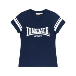 T-shirt damski Lonsdale Killegray. Niebieskie t-shirty Lonsdale, bez wzorów, sportowe, bez kołnierzyka, bez ramiączek. Za 190.00 zł.