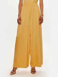 ViCOLO Spodnie palazzo TB0034 Żółty Relaxed Fit. Żółte spodnie materiałowe ViCOLO, bez wzorów, z materiału. Za 189.99 zł.