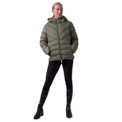 Damska kurtka z kapturem PS of Sweden Penelope Puffer. Zielone kurtki PS OF SWEDEN, bez wzorów, z puchu, z kapturem. Za 838.00 zł.