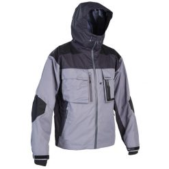 Kurtka wędkarska Caperlan 500 wodoodporna. Szare kurtki CAPERLAN, l, bez wzorów, z materiału, sportowe, bez kaptura. W wyprzedaży za 299.99 zł.