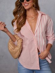 Milan Kiss Koszula w kolorze jasnoróżowym rozmiar: S. Różowe koszule Milan Kiss, s, bez wzorów, bez kołnierzyka, bez ramiączek. Za 171.95 zł.
