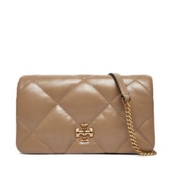 Torebka Tory Burch. Brązowe kopertówki Tory Burch, bez wzorów, wizytowe, bez dodatków. Za 2,139.00 zł.