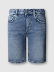 Pepe Jeans Bermudy dżinsowe "Poppy" w kolorze niebieskim rozmiar: W29. Niebieskie szorty Pepe Jeans, z aplikacjami, z jeansu, klasyczne. Za 173.99 zł.