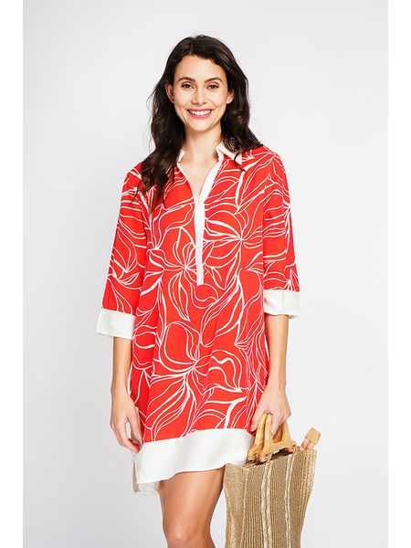 ASSUILI Sukienka w kolorze czerwonym rozmiar: 38. Czerwone sukienki Assuili, na co dzień, bez wzorów, klasyczne, bez kołnierzyka, bez ramiączek, mini, proste. Za 91.77 zł.