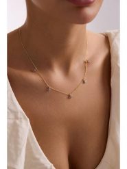 Lodie Silver Pozłacany naszyjnik z elementem ozdobnym - dł. 42 cm rozmiar: onesize. Różowe naszyjniki Lodie Silver, z materiału, z cyrkonią, pozłacane. Za 118.01 zł.