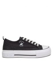 Beverly Hills Polo Club Trampki V12-842 Czarny. Czarne trampki Beverly Hills Polo Club, bez wzorów, z materiału, bez zapięcia. Za 149.99 zł.