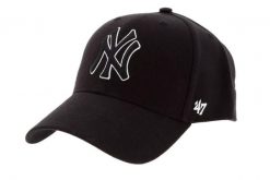 Czapka z daszkiem - New York Yankees Czapka regulowana. Czerwone czapki z daszkiem 47 Brand, bez wzorów, z materiału. Za 109.99 zł.