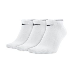 Skarpety Sportowe SX2554-101 3 par. Czarne skarpetki Nike, bez wzorów, z materiału. Za 49.00 zł.