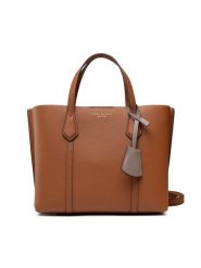 Tory Burch Torebka Perry Small Triple-Compartment Tote 81928 Brązowy. Brązowe torebki klasyczne Tory Burch, bez wzorów, ze skóry, bez dodatków. Za 1,289.00 zł.