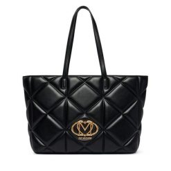 Torebka LOVE MOSCHINO. Czarne shopper bag Love Moschino, bez wzorów, bez dodatków. Za 1,059.00 zł.