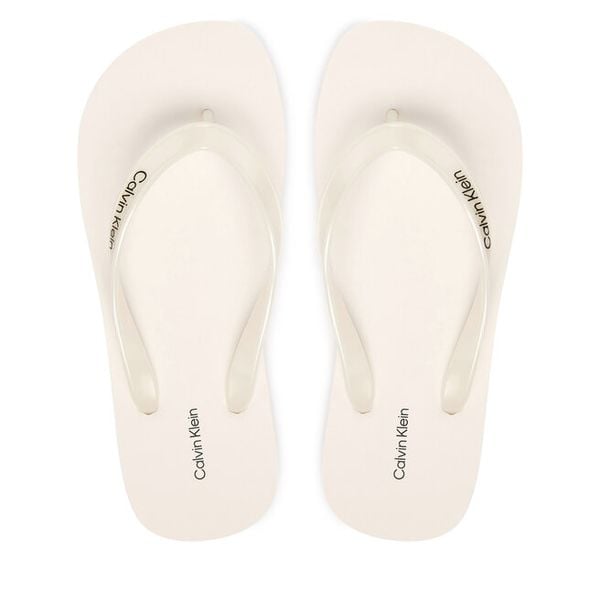 Japonki Calvin Klein. Białe japonki Calvin Klein, bez wzorów. Za 102.99 zł.