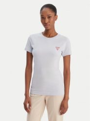 Guess T-Shirt W2YI44 J1314 Błękitny Regular Fit. Niebieskie t-shirty Guess, m, z aplikacjami, z bawełny, bez kołnierzyka, bez ramiączek. Za 139.99 zł.