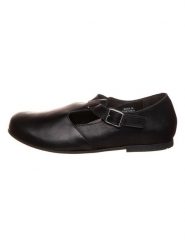 Birkenstock Skórzane baleriny "Tickel" w kolorze czarnym rozmiar: 39. Czarne baleriny Birkenstock, bez wzorów, bez obcasa, bez zapięcia. Za 400.14 zł.